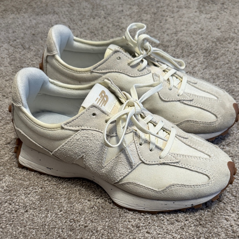 New Balance Cream Athletic Shoes